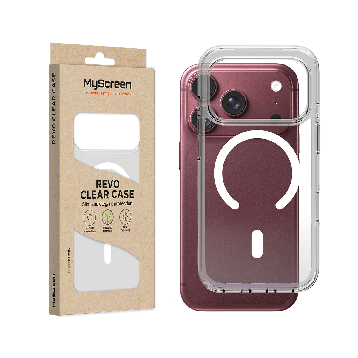 Etui do iPhone 18 Pro Max MyScreen REVO CLEAR CASE MagSafe