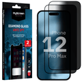 2x Szkło hartowane prywatyzujące do iPhone 12 Pro Max 6.7 MyScreen DIAMOND GLASS AntiSPY