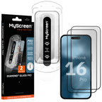 2x Szkło hartowane do Apple iPhone 16 Pro MyScreen DIAMOND GLASS PRO FIT FRAME