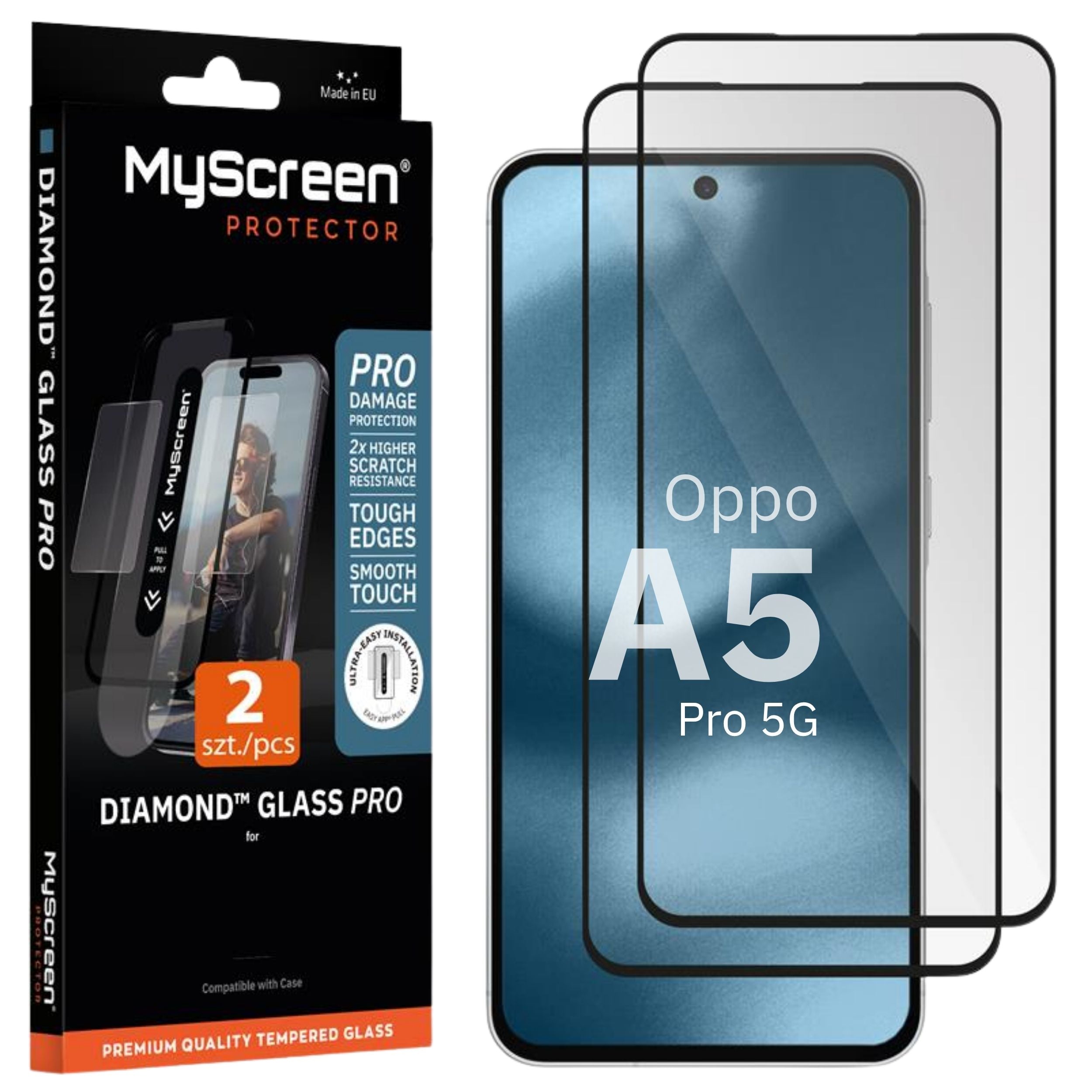 2x Szkło hartowane do OPPO A5 Pro 4G/5G MyScreen DIAMOND GLASS PRO