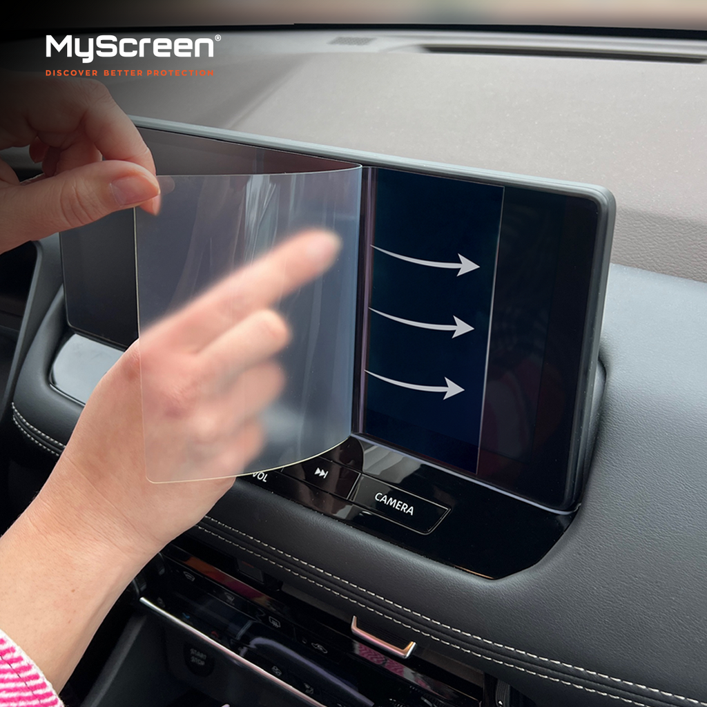 TOYOTA C-HR CROSS 2019 / 2023 FRONT CENTRE DASHBOARD 01 8" - Matowa folia antyodciskowa MyScreen ANTI FINGER SHIELD